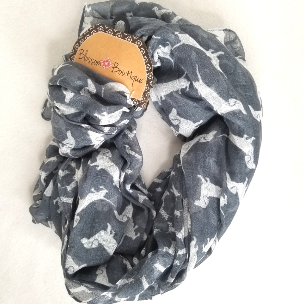 Dachshund Dog Wrap Shawl Scarf By Blossom Boutique